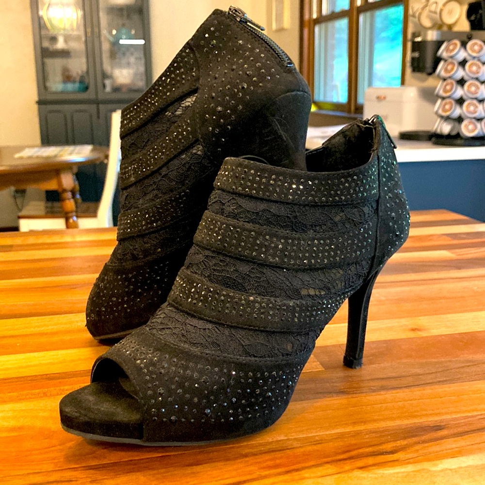 Dress Barn Peep-toe Dress Boots/Heels